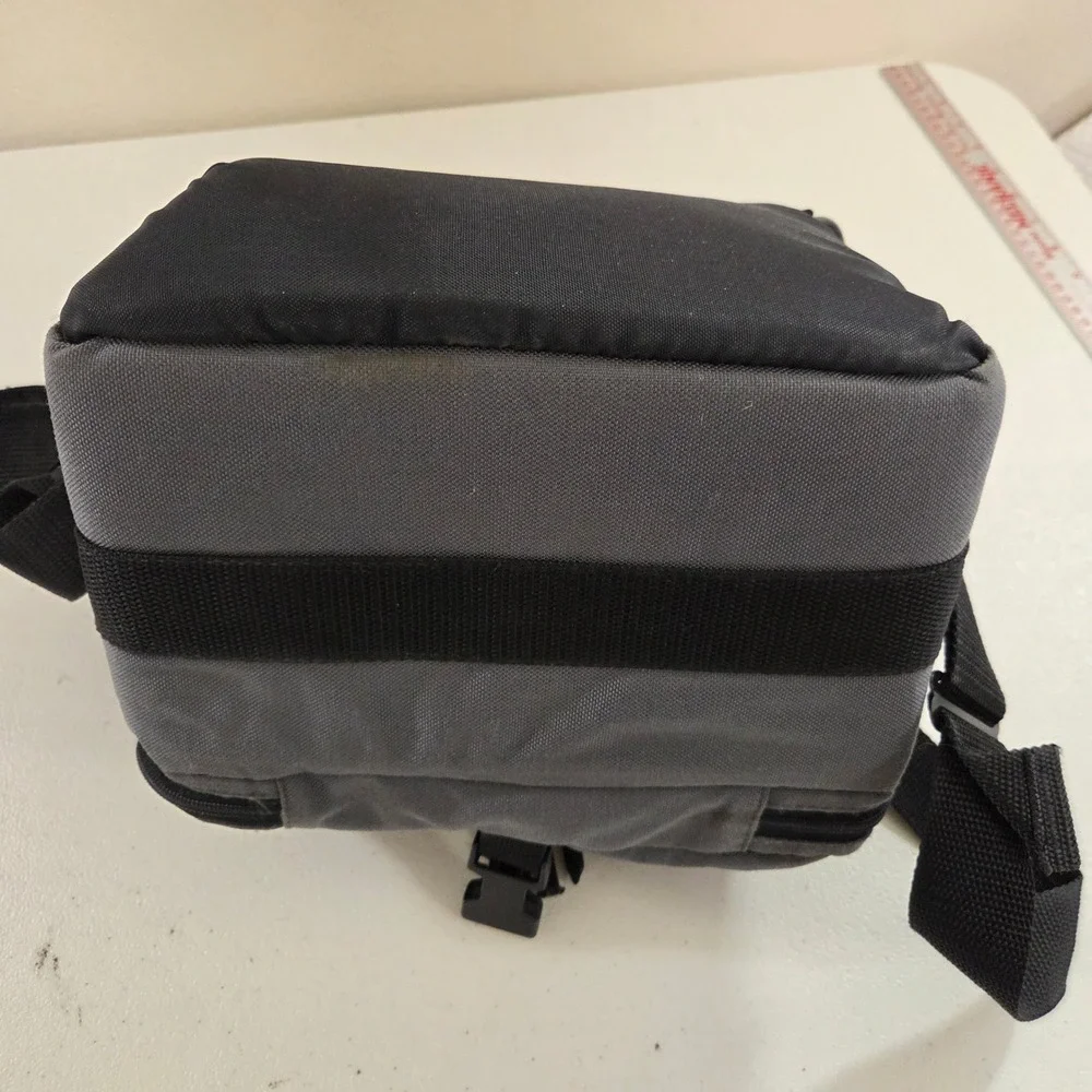 Tamrac 603 Vintage Gray Nylon Camera Shoulder Bag Lens-Bridge System Made in USA